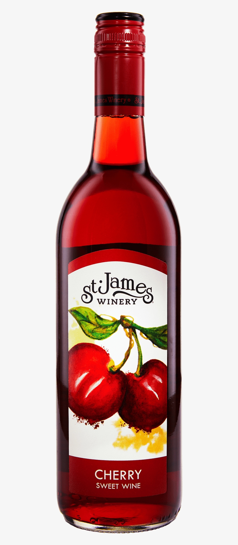 Cherry Wine - Fruit Wines - St - James Winery - St James Cherry Wine, transparent png download