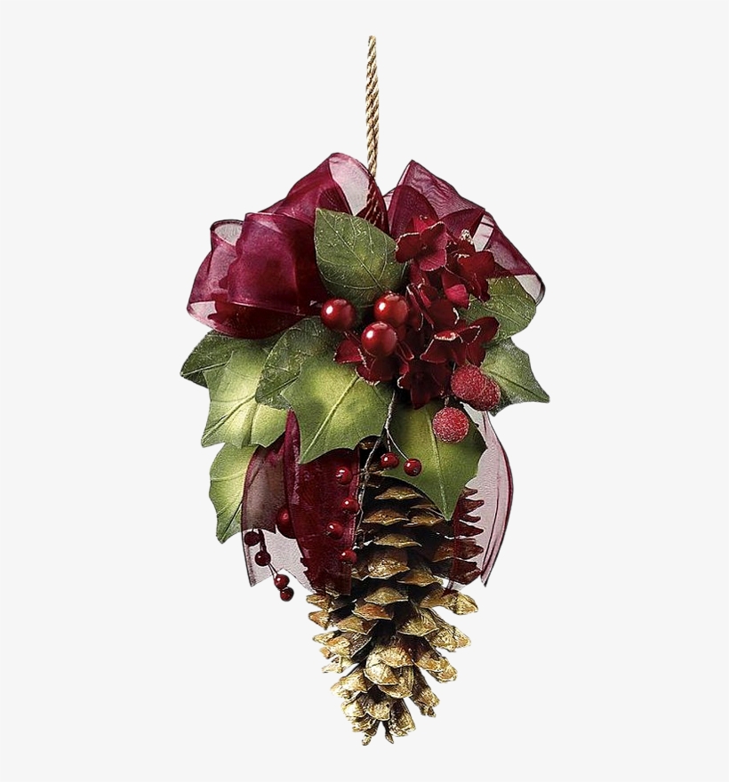 Ёлочные Украшения Png - Adornos Para El Árbol Navideño Con Piñas, transparent png download