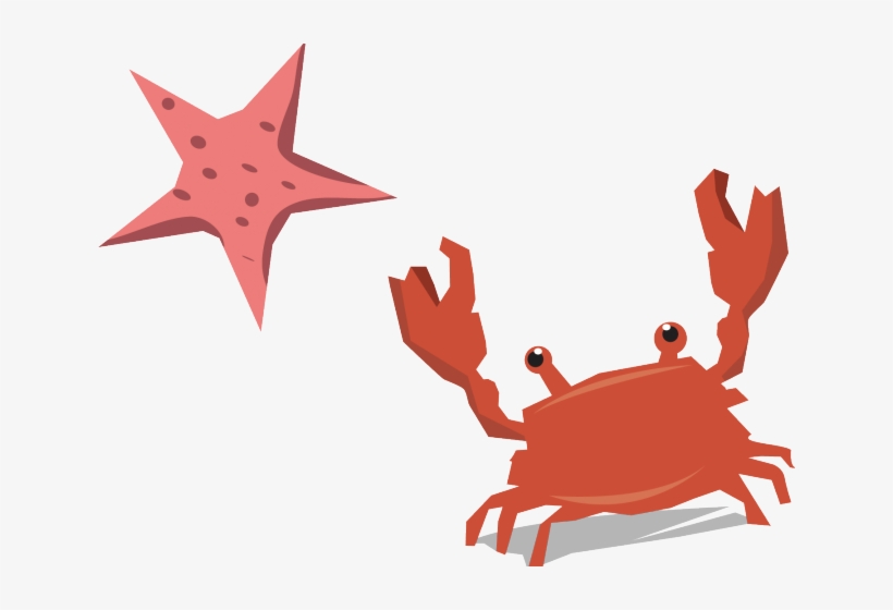 Crab Clipart Baby Starfish - ปู น่า รัก ๆ, transparent png download
