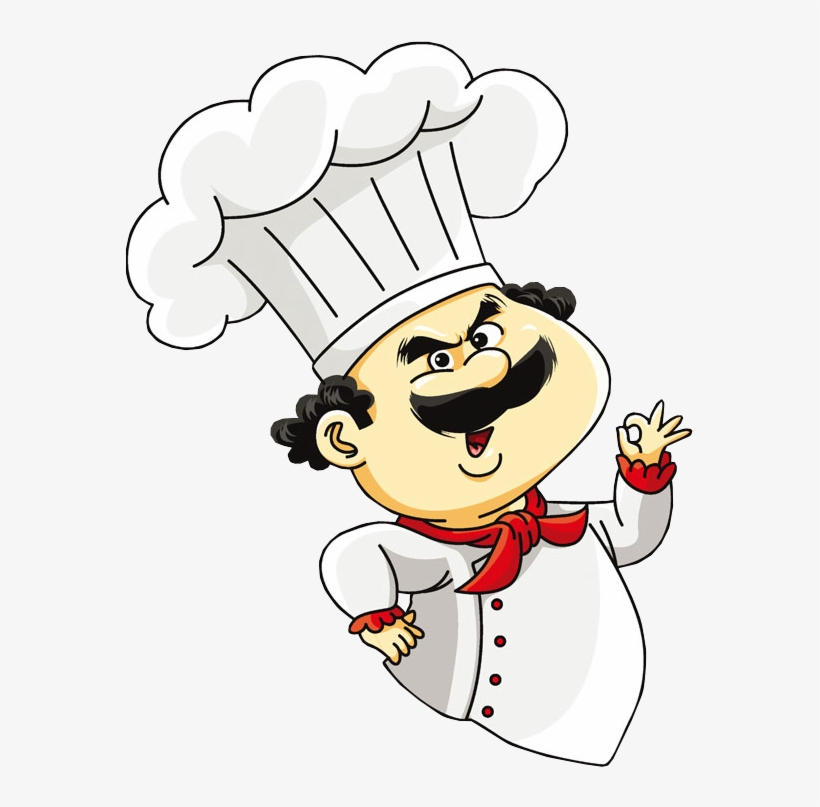 Cartoon Chef Making Hand Sign - Cartoon Chef Picture Png, transparent png download