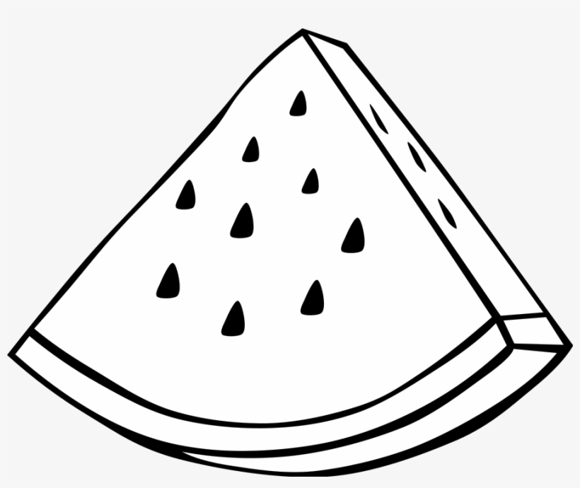 Watermelon Melon Outline Svg Clip Arts 600 X 476 Px, transparent png download