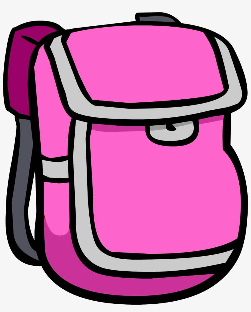 Pink Backpack Clothing Icon Id 314 - Mochilas Club Penguin, transparent png download