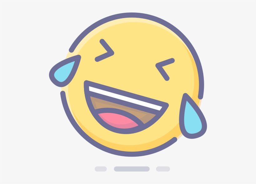 Face, Joy, Of, Tears, With, Emoticon, Emoji Icon - Emoticon, transparent png download