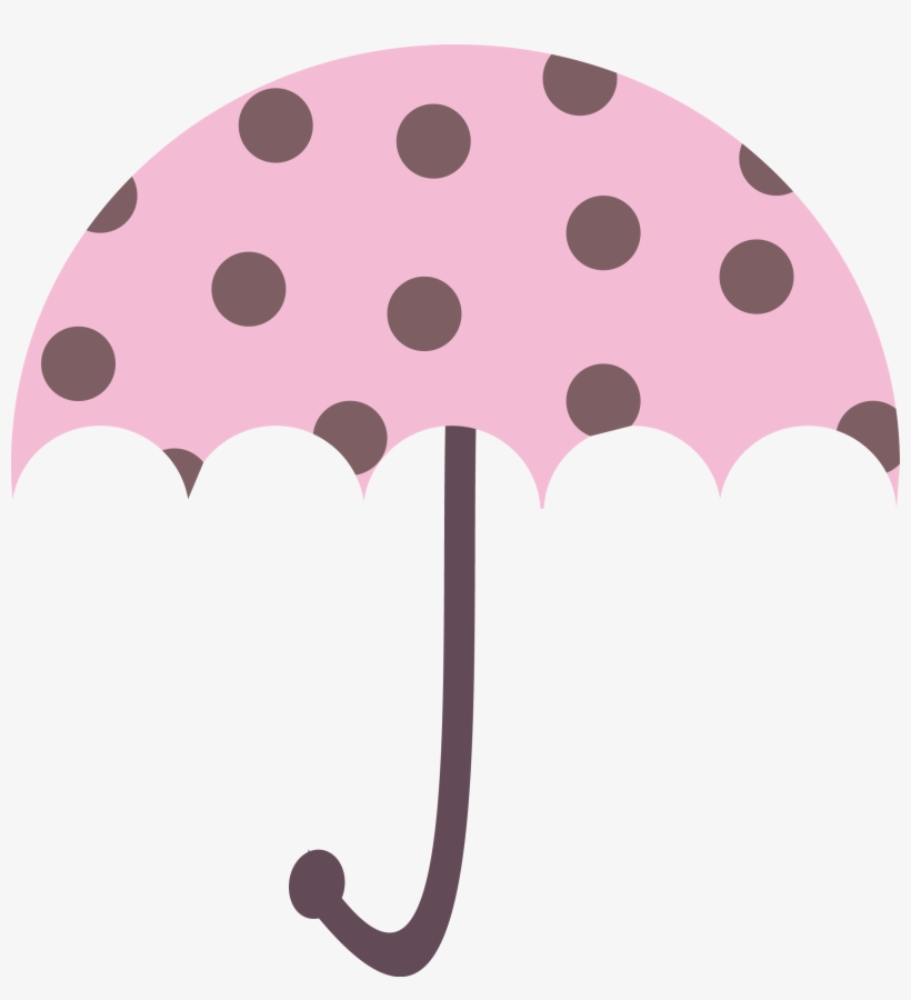 Vector Clip Art Online, Royalty Free Public Domain - Polka Dot Umbrella Clipart, transparent png download