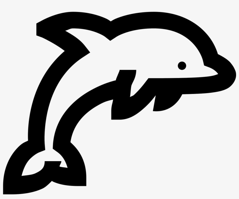 The Icon Is Of A Dolphin - Dolphin, transparent png download
