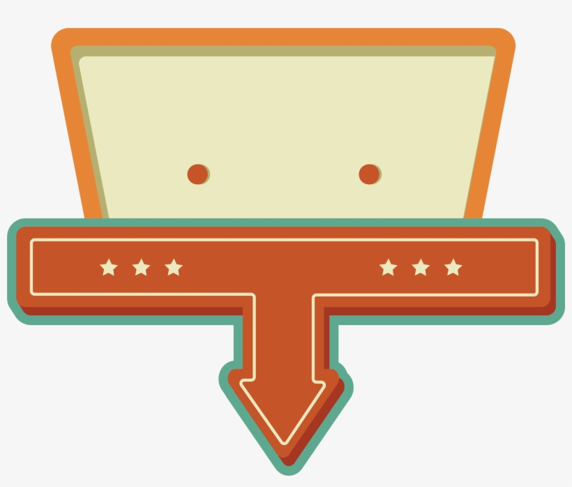Arrow Clip Art - Heading Box Png, transparent png download