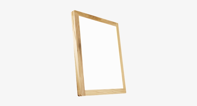 Single Wood Frame White Mesh - Light, transparent png download