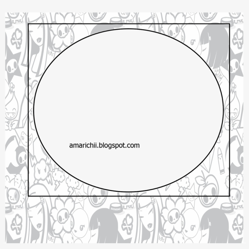 "my 5 Kawaii Pixel Polaroid Frame" ヽ ﾉ - Circle, transparent png download
