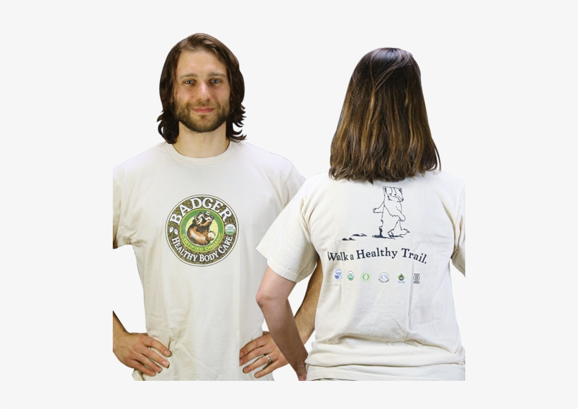 Walk A Healthy Trail Organic T-shirt - Organic T Shirt, transparent png download