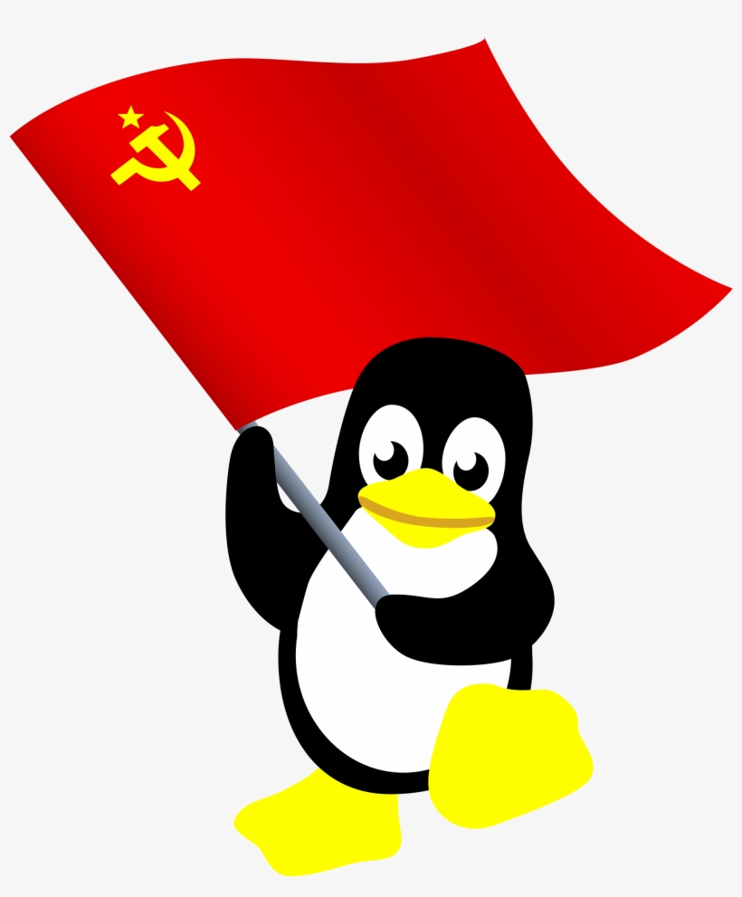 Big Image - Commie Tux, transparent png download