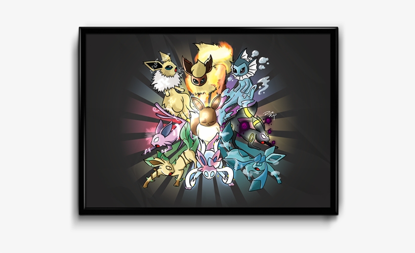 Pokemon Evolutions Eevee Pink Floyd, transparent png download