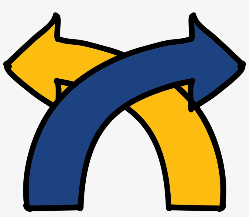 16898 0 71651 Puente Flechas Común Icon - Crossover Icon, transparent png download