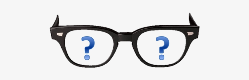 Glasses With Question Marks - Different Types Of Frames For Spectacles, transparent png download