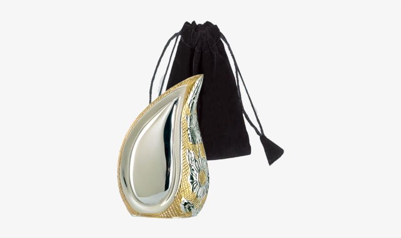 Teardrop Silvergold Keepsake Urn - Teardrop Urns For Ashes Uk, transparent png download