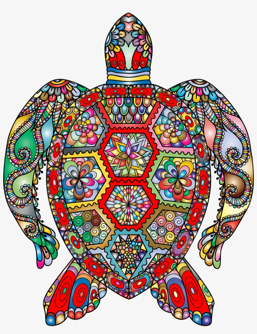 Green Sea Turtle Reptile Tortoise Felidae - Caricatura Tortuguitas Las Tortugas Marinas, transparent png download