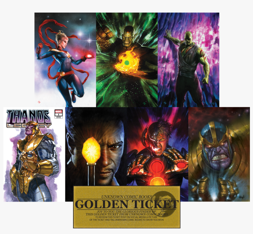 Thanos/infinity 7 Pack Unknown Comic Books 9/12/2018 - Thanos, transparent png download