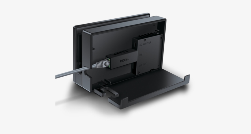Giganet Adapter In Nintendo Switch™, Angled View - Electronics, transparent png download