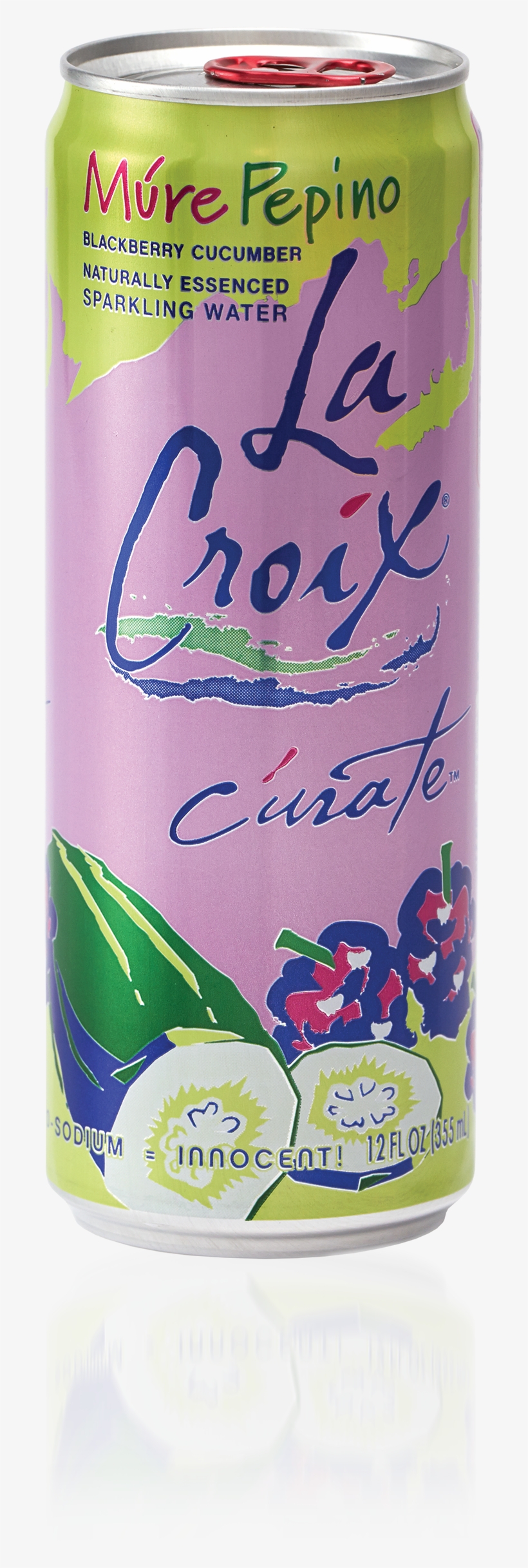 Lacroix Curate Sparkling Water, Blackberry Cucumber, - La Croix Curate Mure Pepino, transparent png download