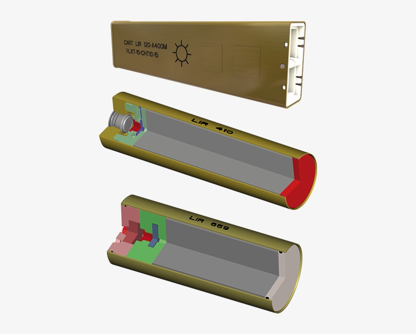 Lacroix Defense Fighters Countermeasures Ir Cartridges - Metal, transparent png download