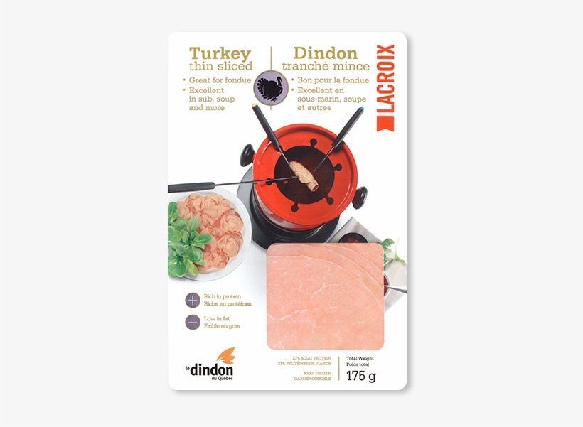 Thinly Sliced Turkey - Viandes Lacroix, transparent png download