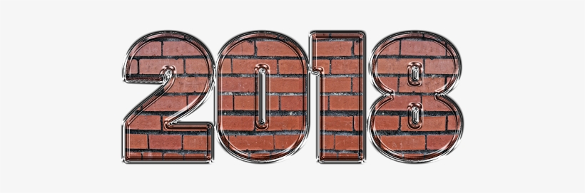 Happy New Year 2018 Wall Style - Eye Shadow, transparent png download