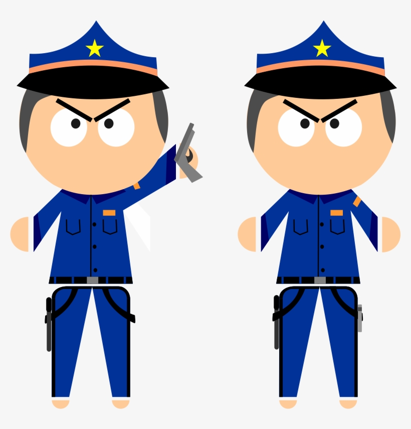 Personagem-policial - Desenho De Policial Png, transparent png download