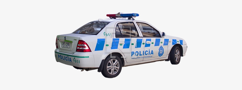 Policia Car - Car, transparent png download