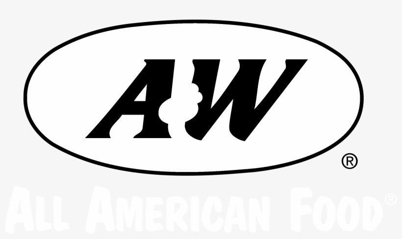 A&w All American Food Logo Black And White - Food Logo, transparent png download