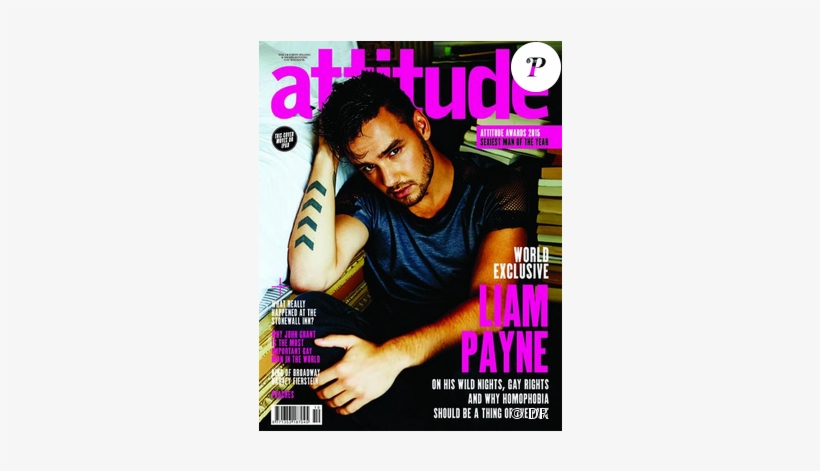 Liam Payne En Couverture Du Magazine Attitude En Kiosques - Liam Payne October 2015, transparent png download