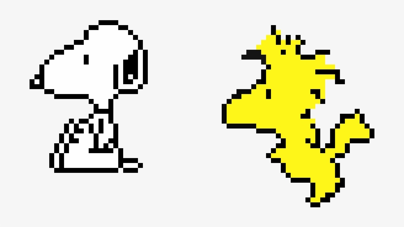 Snoopy & Woodstock - Easy Perler Bead Snoopy, transparent png download