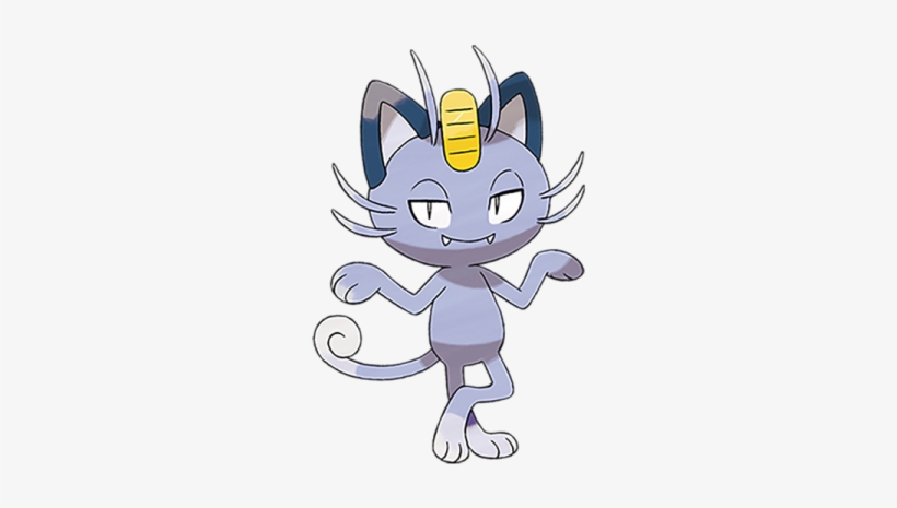 Pokémon Meowth Alola Form - Pokemon Meowth, transparent png download