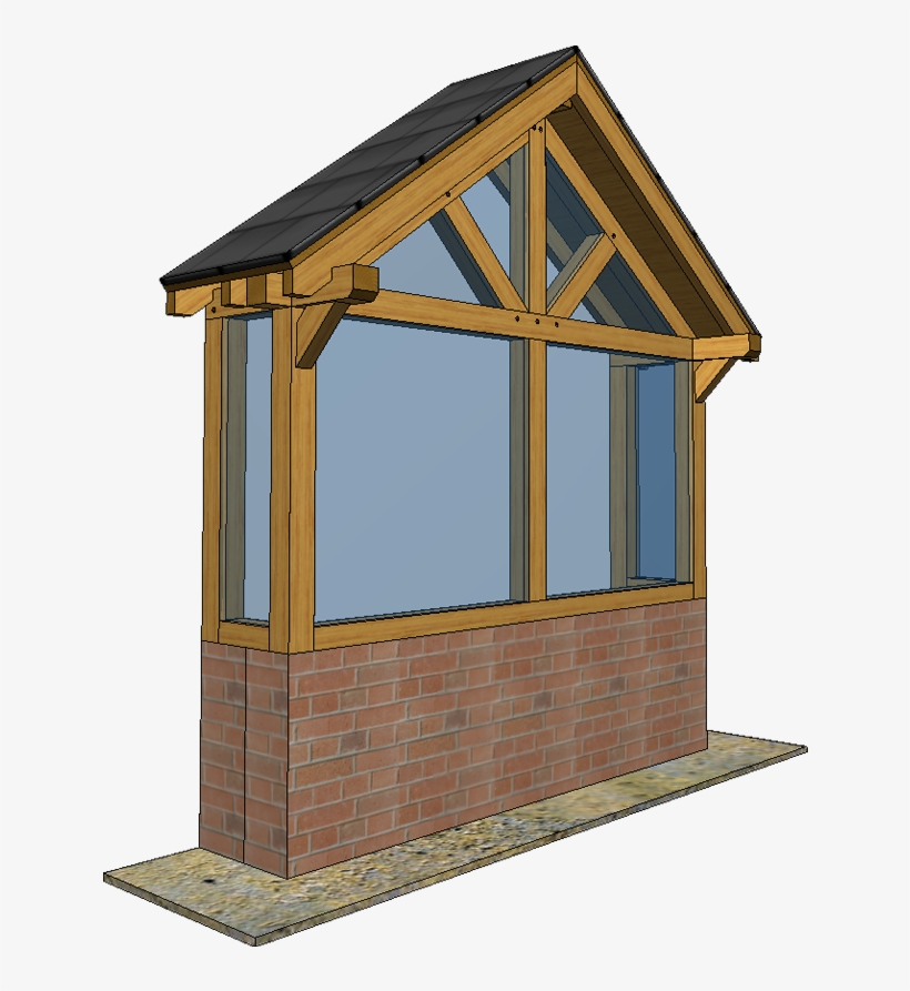 Bay Window B1gable Truss 3d1 - Lumber, transparent png download