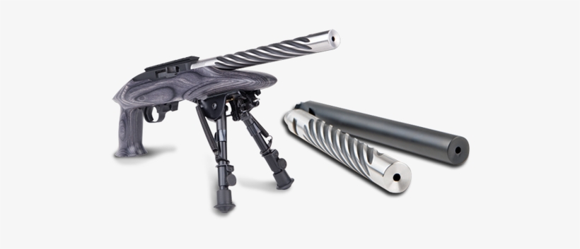 Available In Stainless Steel And Blued Barrels In Either - 10 22 Twisted Bull Barrel, transparent png download