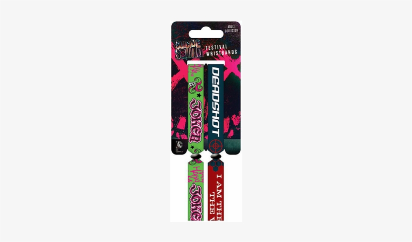 Suicide Squad Festival Wristband 2-pack Joker & Deadshot - Suicide Squad - Harley.., transparent png download