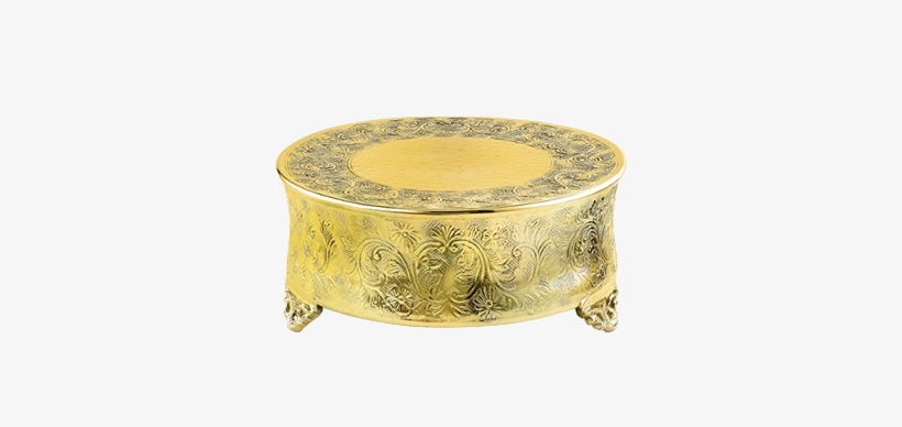 Golden Wedding Cake Stand - Elegance Round Ornate Cake Stand, 14", Silver, transparent png download
