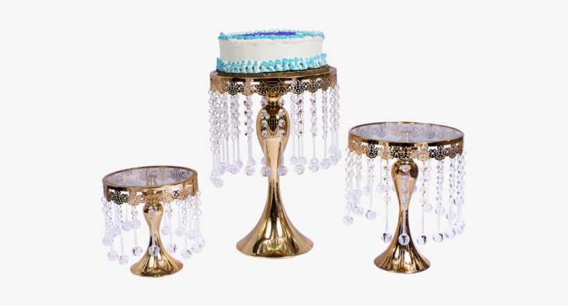 Crystal Cake Stand - Gold, transparent png download