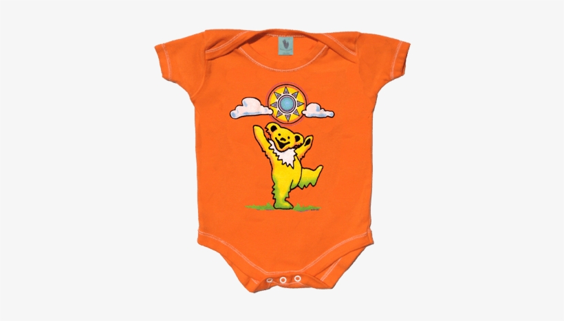 Grateful Dead Sunny Bear Infant Snapsuit - Infant Bodysuit, transparent png download