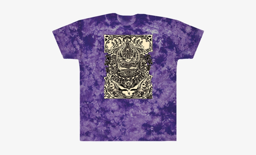 Aiko Aiko Tie Dye T Shirt - Grateful Dead - Repeating Steal Your Face - Sticker, transparent png download