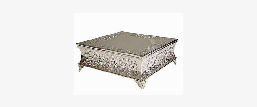 Square Cake Stand - Wedding Cake Stand Square Silver, transparent png download