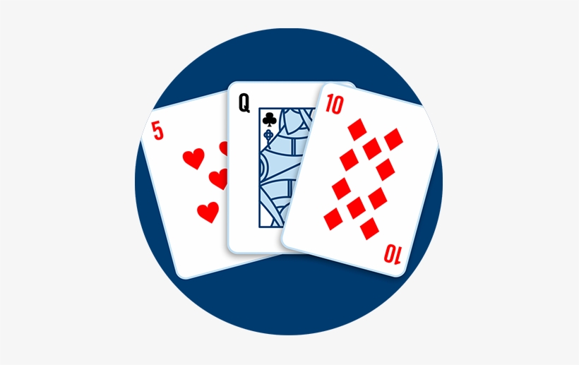 A Five Of Hearts, A Queen Of Clubs And A Ten Of Diamonds - Ace, transparent png download