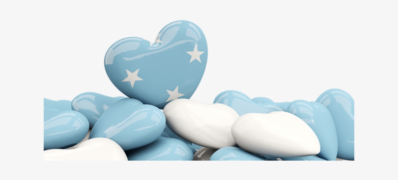 Heart With Border - Flag, transparent png download