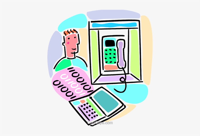 Device Connected Through Telephone Lines Royalty Free, transparent png download