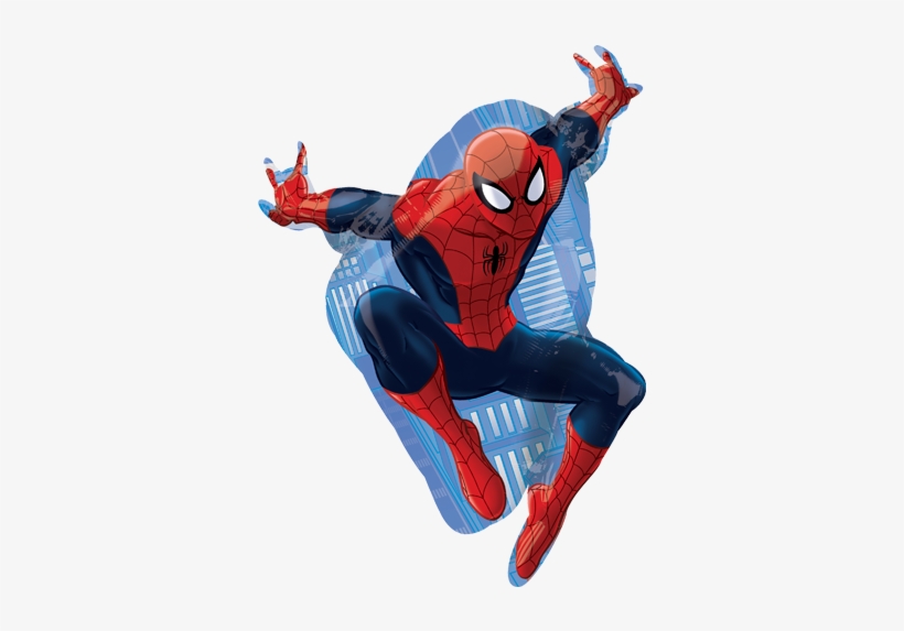 29" Ultimate Spider-man Spiderman Supershape Foil Balloon - Airwalkers Balloon Spider Man, transparent png download