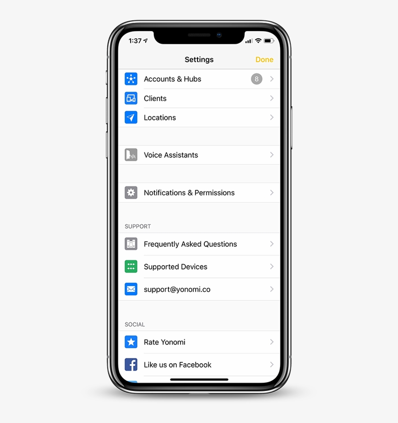 Yonomi Ios - Accessibility Features Ipad, transparent png download