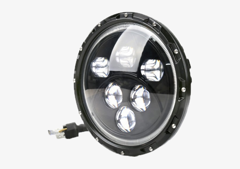 Jeep Wrangler Onyx Led Headlights - Headlamp, transparent png download