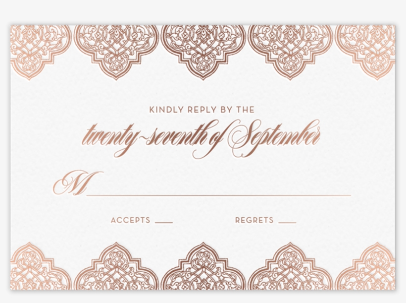 Middle Eastern Reply Card - Calligraphy, transparent png download