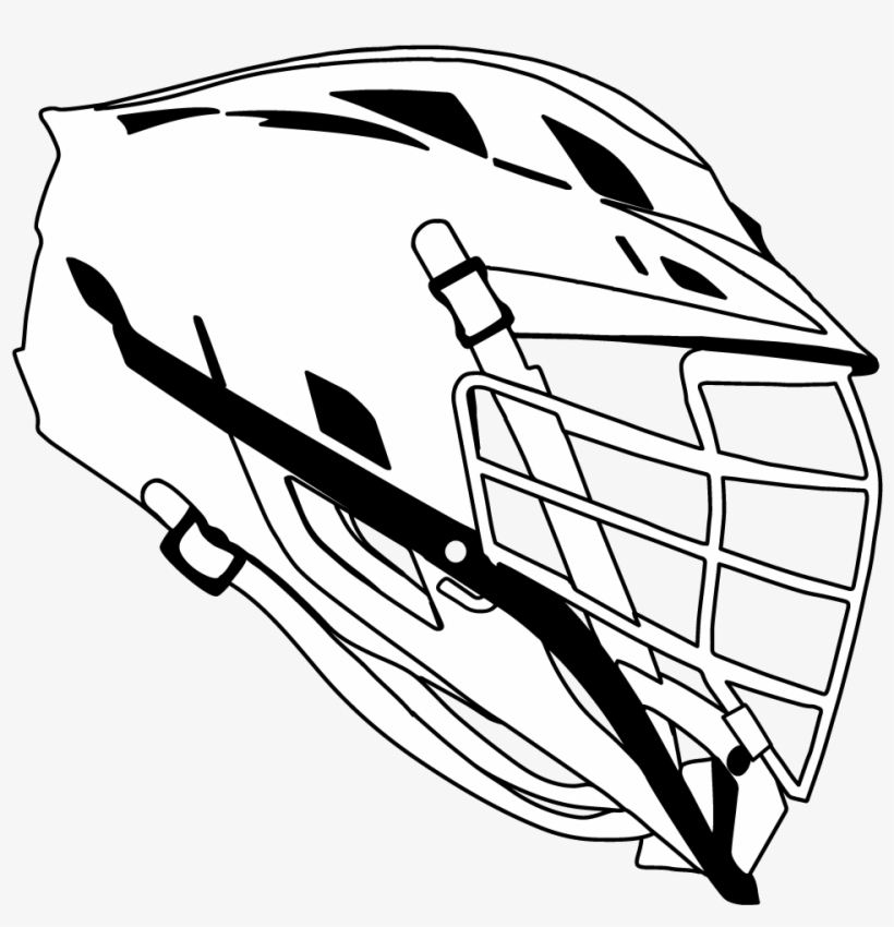 Drawn Helmet Basic - Lacrosse Helmet Clipart, transparent png download