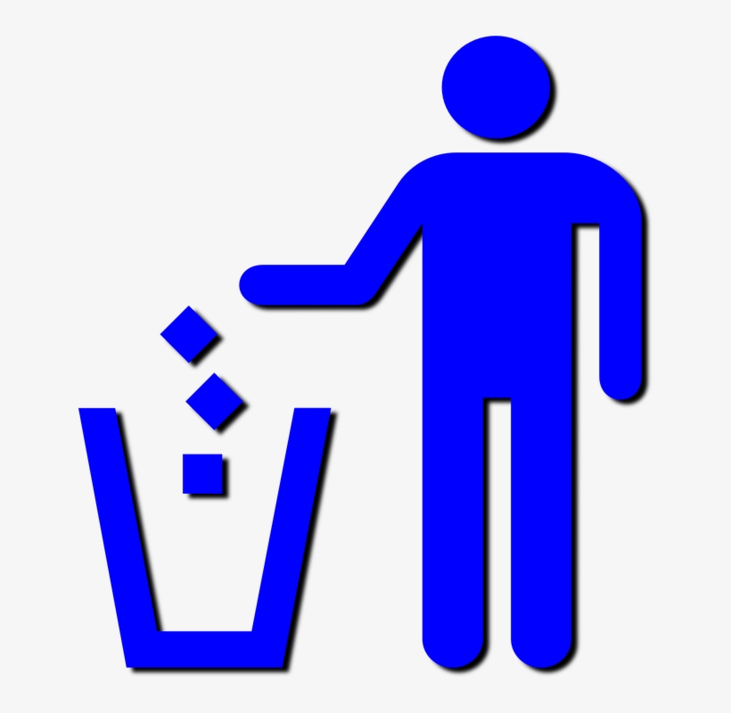 The - Throw Away Trash Sign, transparent png download