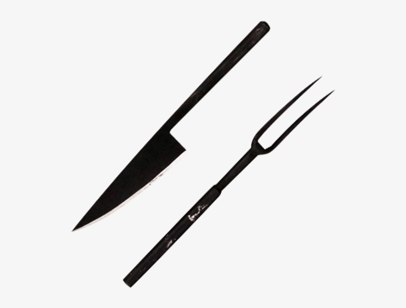 Meval Fork And Knife Set Ah 4381 By Collectibles - Medieval Fork, transparent png download