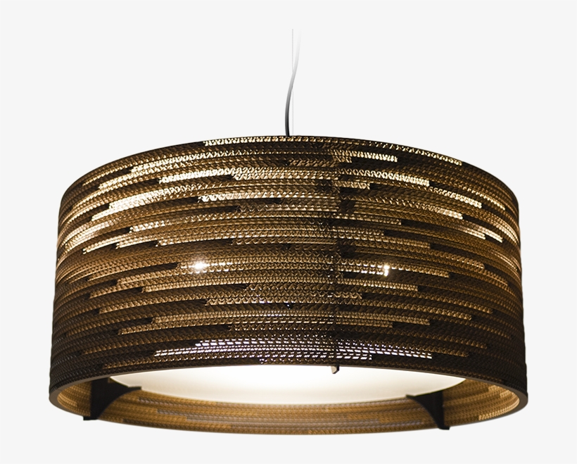 Drum 24 Scraplight Natural Pendant Light-0 - Graypants Gp-152 Drum Pendant - Brown Cardboard - 24, transparent png download